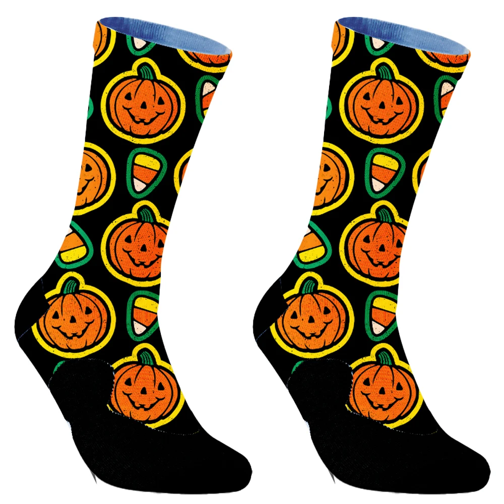 2024 neue Halloween Rad socken Männer Frauen Fahrrads ocken Basketball Socken Renn socken Street Fashion Rollschuh Hip-Hop Socken