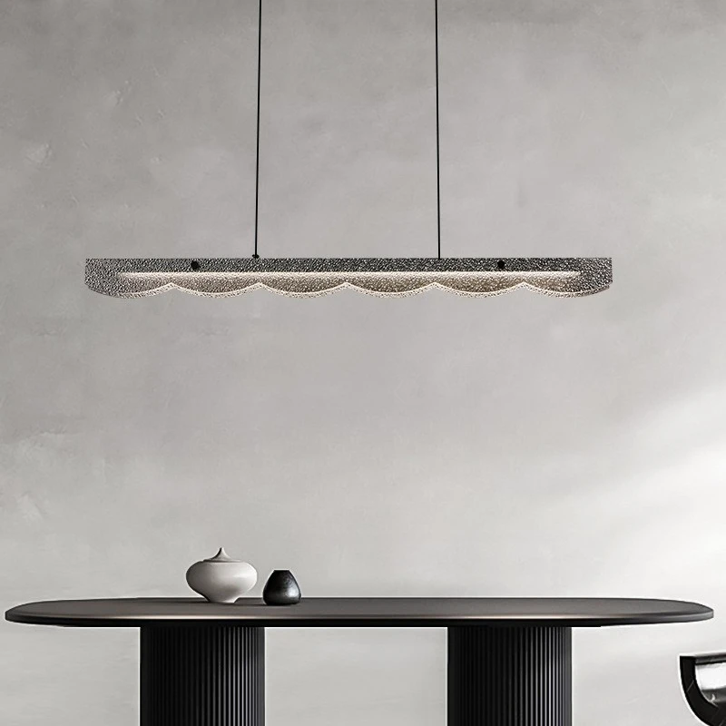 

Italian minimalist restaurant chandelier high-end modern minimalist island art light and shadow creativity