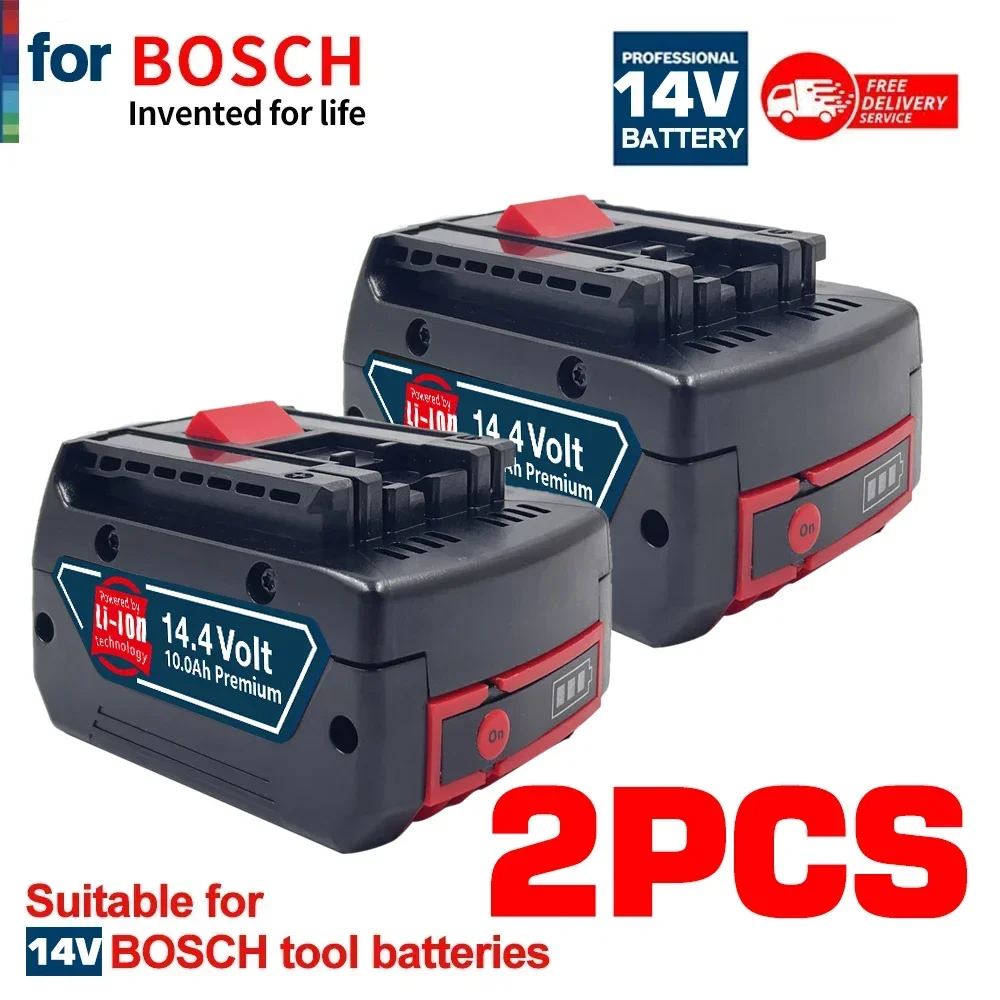 

Original 10Ah 14.4V for Bosch Replacement Power Tool Battery Pack Lithium-Ion 10000mAh for GBH GDR GSR1080 DDS180 BAT614G