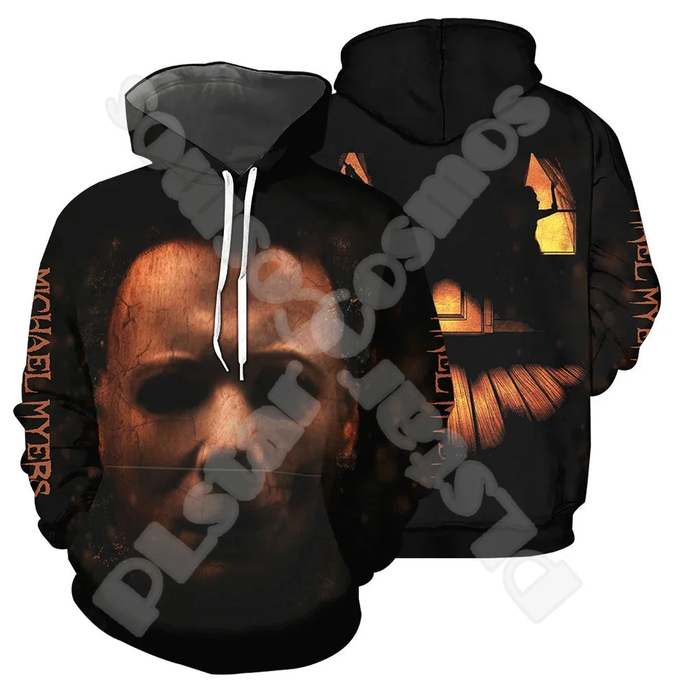 

Halloween Cosplay Horror Thriller Movie Michael Myers Retro Vintage 3DPrint Pullover Harajuku Casual Funny Hoodies Jacket V4