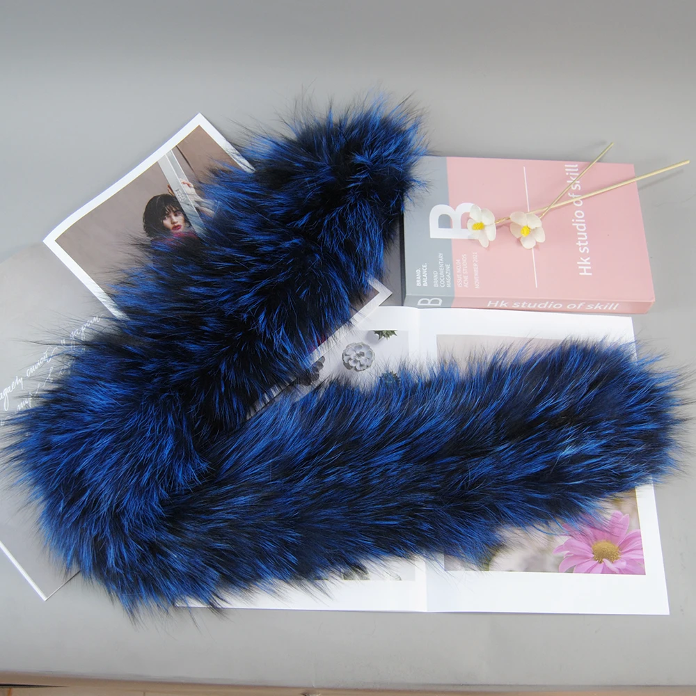 Gran oferta, bufanda de piel de zorro Natural cálida para invierno para mujer, anillo tejido de piel de zorro auténtica, pañuelo a la moda para mujer, pañuelo de piel auténtica para mujer