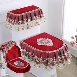 Toilet Seat Cushion 3pcs Set Universal Antibacterial Seat Cushion Zipper Type Detachable Washable Seat Cover Toilet Cushion