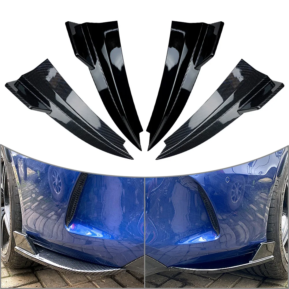 2Pcs Car Rear Bumper Side Canard Lip Splitter Trim For Mercedes Benz C-Class W205 Coupe C205 2015 2016 2017 2018 2019 2020 2021