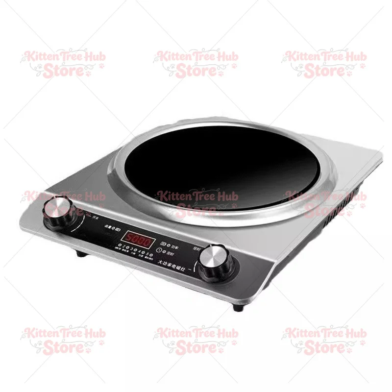 5000W High Power Commercial & Home Induction Cooker - Multifunctional Fierce Fire Stir-Fry Hot Pot Stove