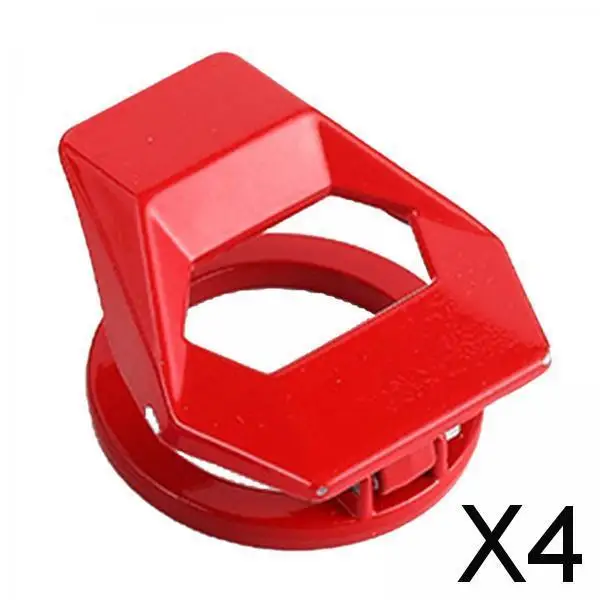 

2-4pack Automobile Car Ignition Switch Protective Cover Smooth Red