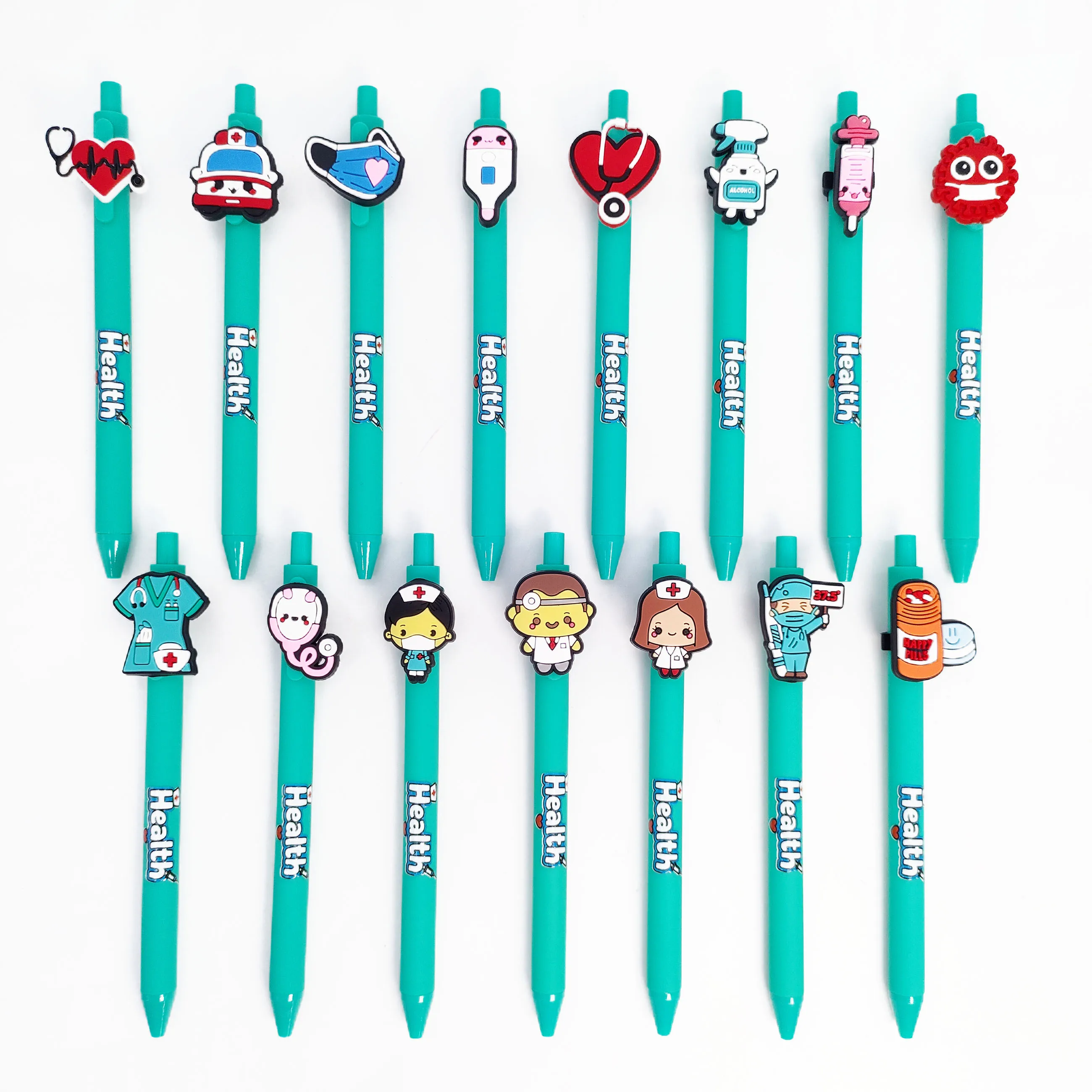 15/25 قطعة من أقلام الحبر الجاف ذات الطابع الطبي مناسبة كقرطاسية تعلم الطلاب للأطباء والممرضات وأقلام الكتابة المكتبية. #2