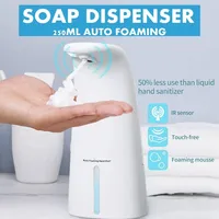 250ml Automatic Soap Dispenser Foam Dispenser Foaming Soap Liquid Hand Sanitizer Foam & Alcohol Dispenser Infrared Sensor