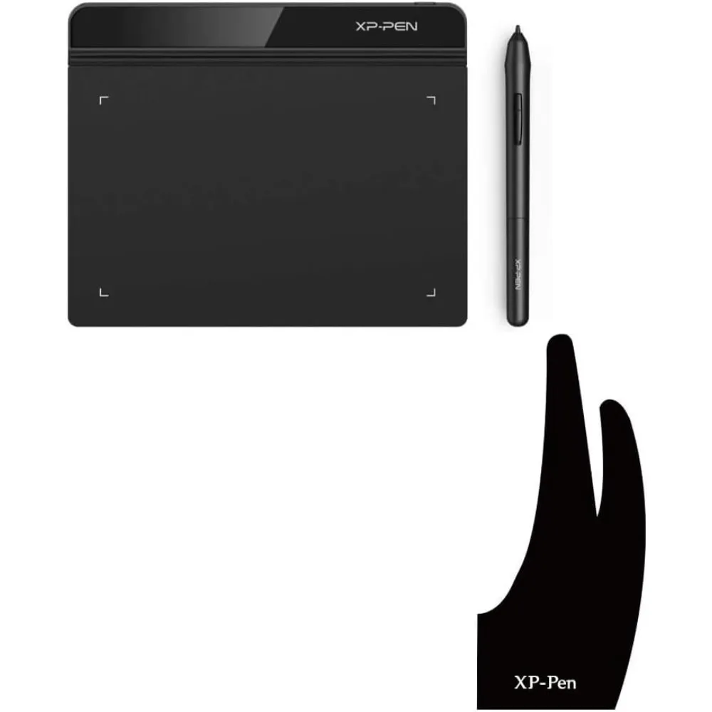 6x4 Inch Digital Graphic Tablet and Professional Artist Glove for Art Drawing