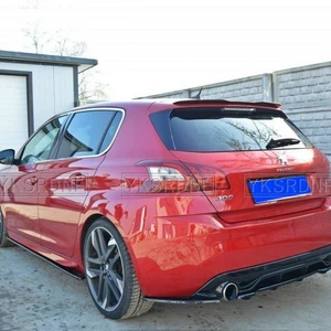 Universal ABS Plastic Car Tail, rear lip spoiler, Peugeot 308 GTI, 2015-2020, Hatchback 308 9 main sales rear diffuser Peugeot 308 - №8