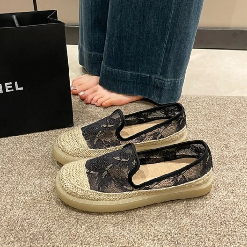 2026 New Women Summer Fisherman Shoes Slip on Lazy Comfortable Casual Maternity Soft Sole Old Beijing Cloth Loafers