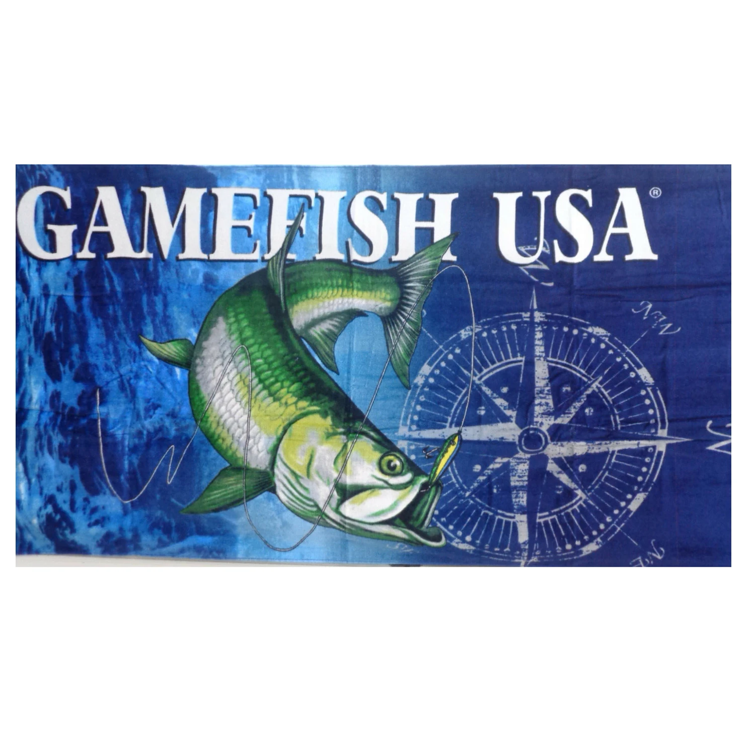 Gamefish USA Tarpon Fish Aquatic Velour Quick Drying Towel