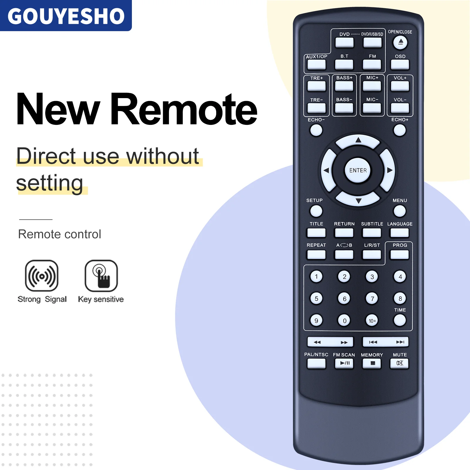 New Remote Control for Technical Pro DV4000 DV10K 10000w Receiver/Amplifier/DVD Player