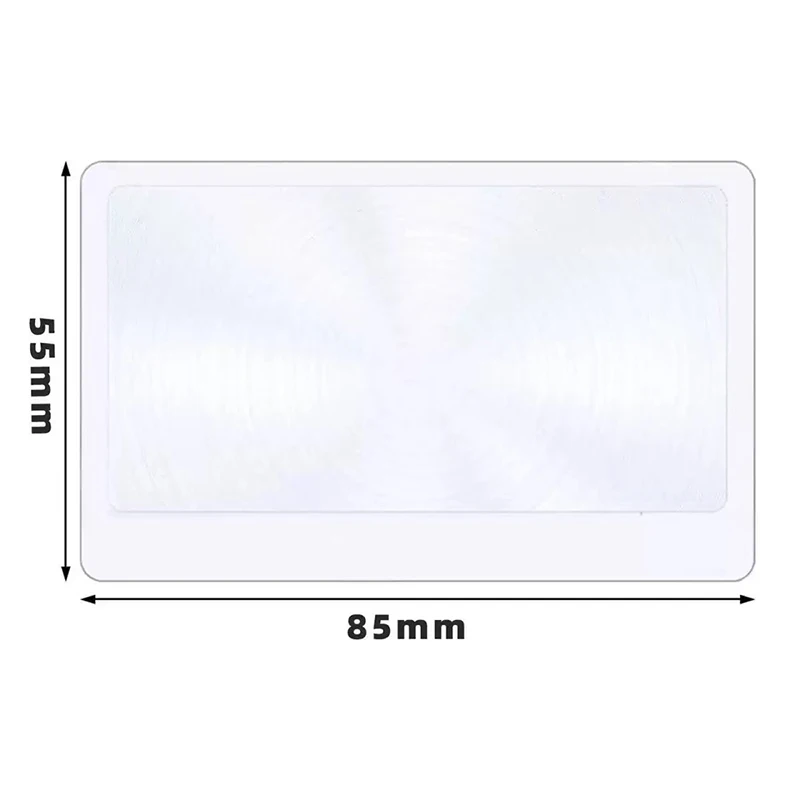 Magnifying Glass Light A5 Full Page Large Sheet Magnifier Magnifying Glass Book Page Magnification 3X Ultra-thin Magnifier Loup