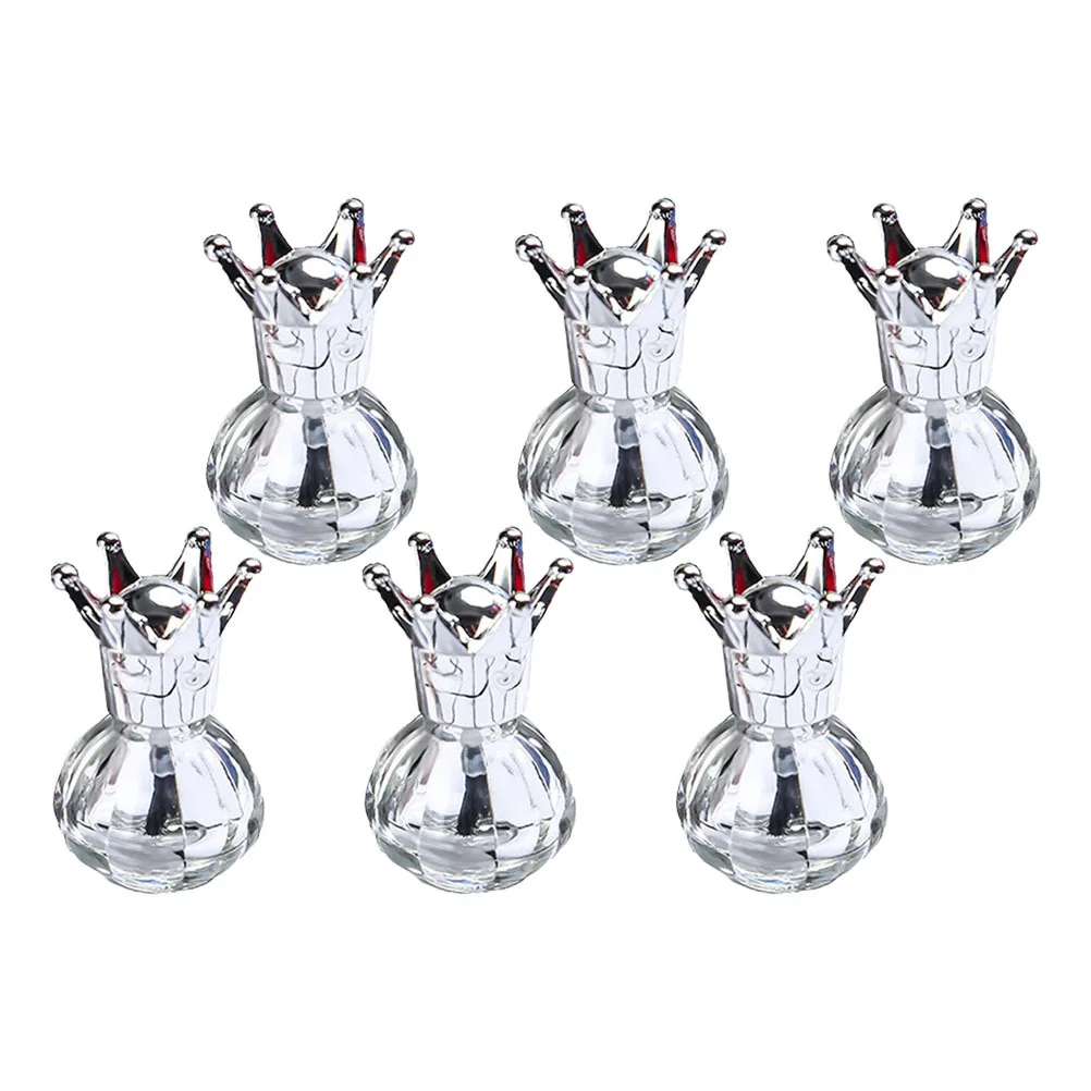 Bouteilles vides de vernis à ongles en verre, conteneurs de stockage de Gel pour ongles, outils de manucure rechargeables pour professionnels et à la maison, 6 pièces