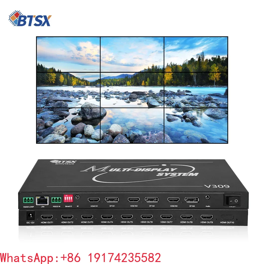 Multi-Monitor Wall Expander 8K30 Multi-Splicing Mode Projection Video Wall Processor pixel Per pixel TV Video Wall Controller