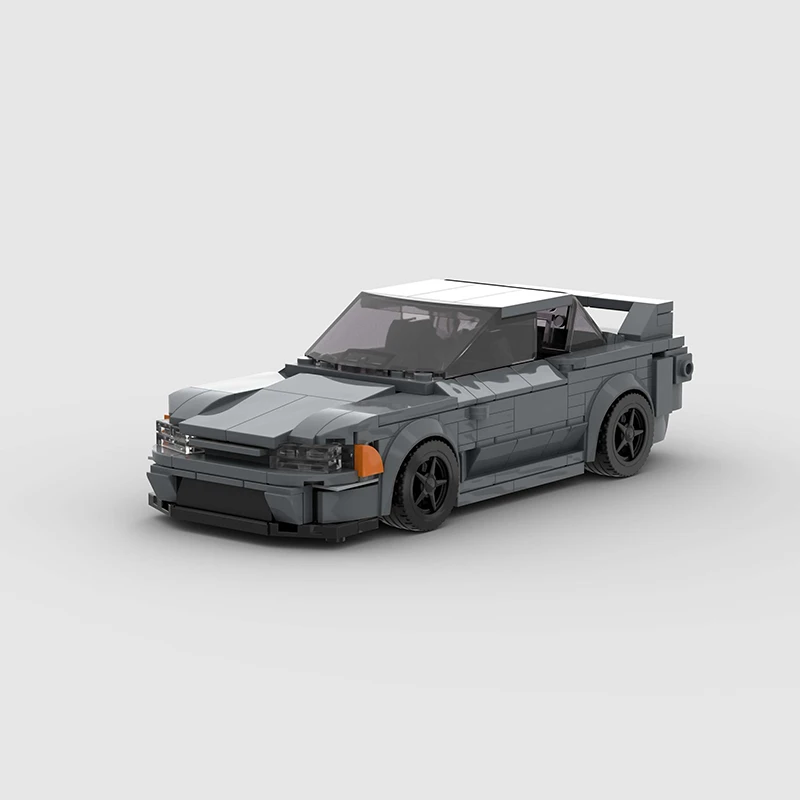 MOC R32 GTR Classical Car City Speed Champions Skyline Super Race Creative Vehicle Building Block Racing Christmas Gift Kid Toys