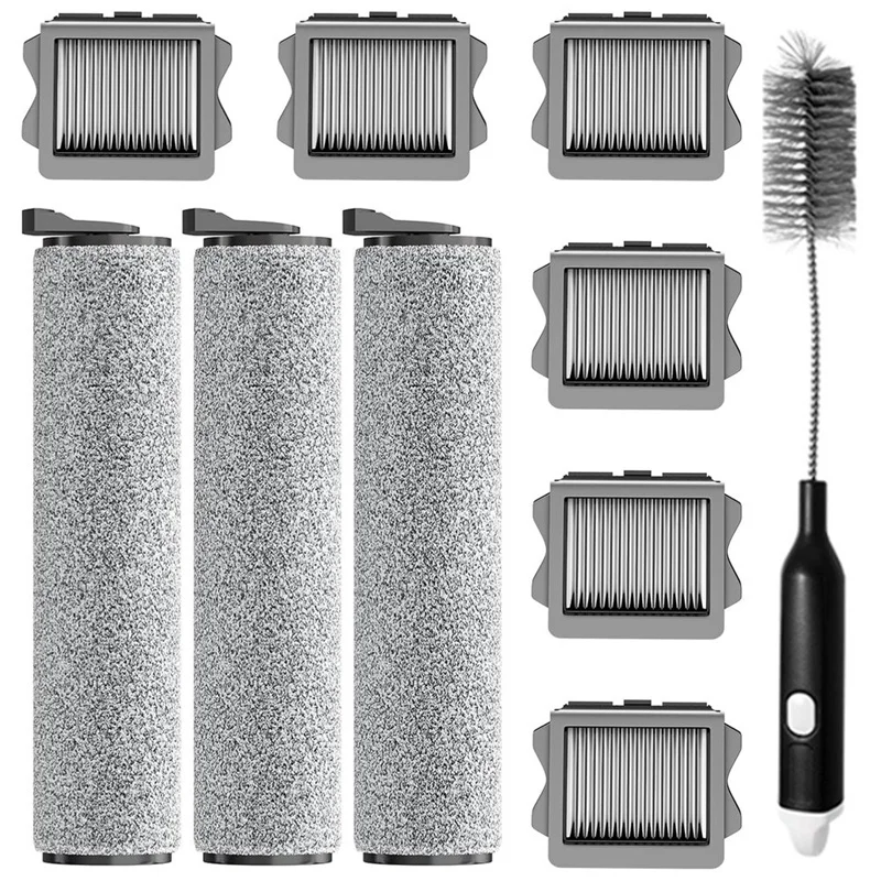 HOT！-Replacement Brush Rollers And Filters For Tineco Ifloor 3/ Floor One S3/ Ifloor 2 Cordless Wet Dry Vacuum Cleaner Parts