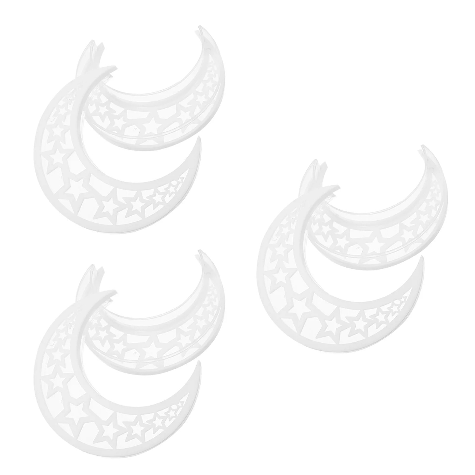 

6pcs Clear Hollow Moon Shaped Candy Boxes Unique Wedding Favor Chocolate Box For Bridal Shower Party Decoration Plastic Storage