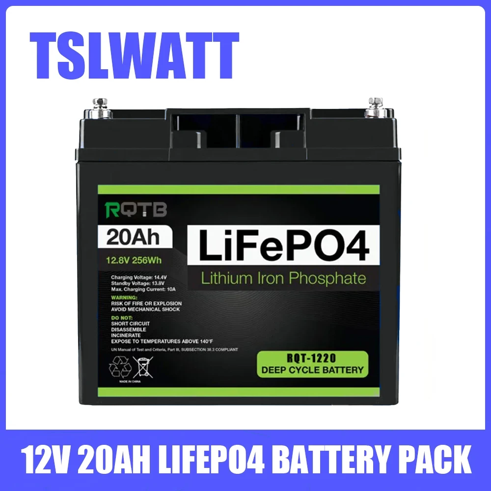 

TSLWATT Lifepo412V 20AH литиевая батарея 4000 цикл аккумуляторная батарея для электромобиля с солнечной энергией