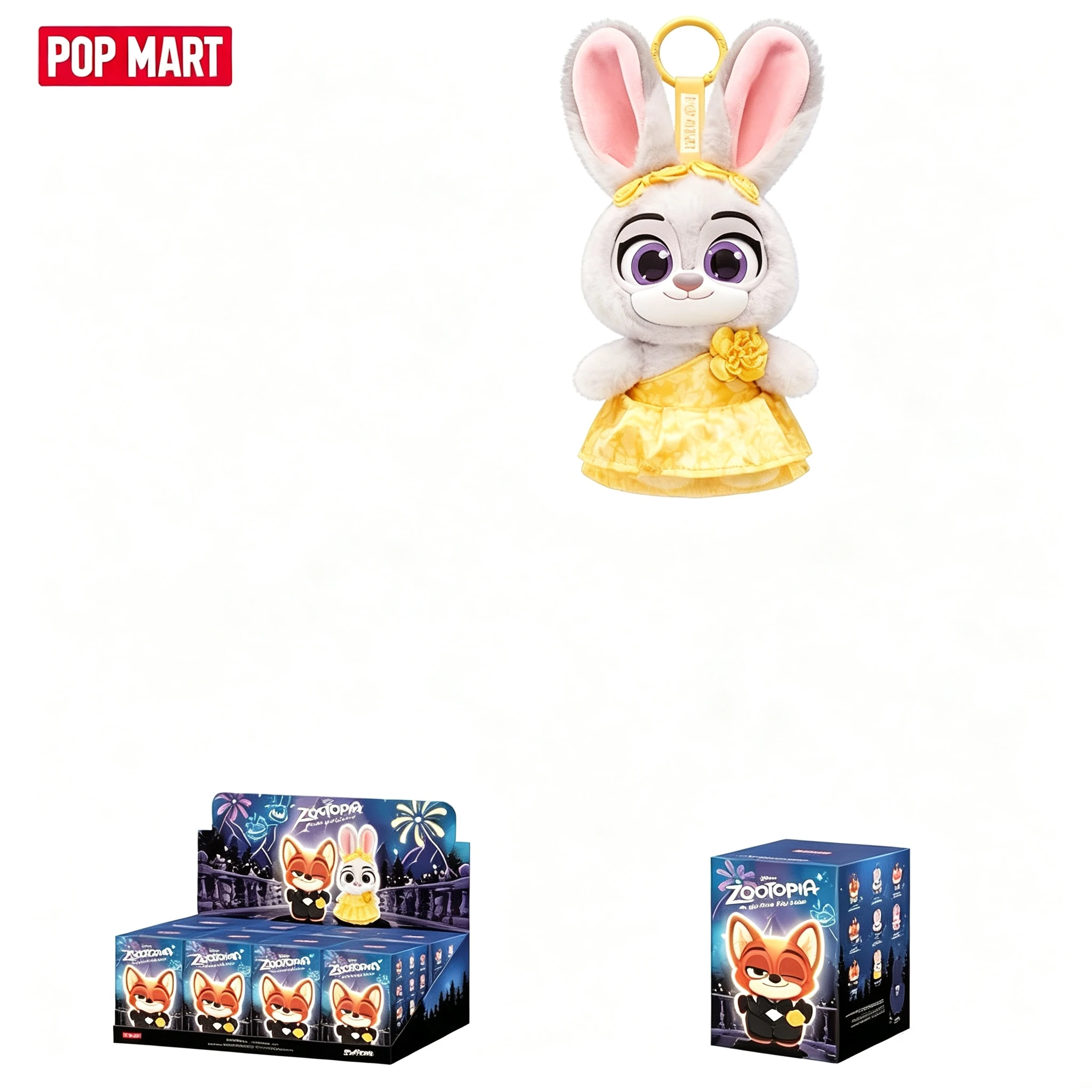 POP MART Disney Zootopia Ace Duo Series Plush Pendant Blind Box Original Toys Guess Bag Mystery Box Doll Anime Figure Ornament