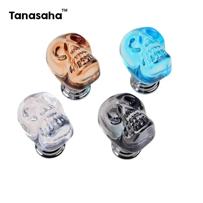 Crystal Knob Skull Shaped Handles Kitchen Cabinet Storage Handles For Cabinets And Drawers Furniture Handles Wardrobe Pulls