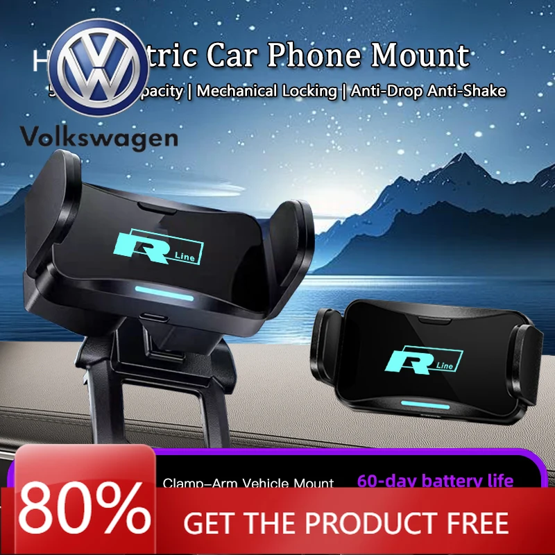

For VW Volkswagen Jetta MK5 Golf Car Mount Phone Electric Stand Auto Navigation Bracket For VW RLine Passat Golf Magotan ID.3 T5