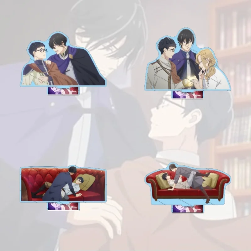 The Other World's Books Depend on the Bean Counter Anime Kondou Seiichirou Aresh Indolark Acrylic Stand Keychain Toys