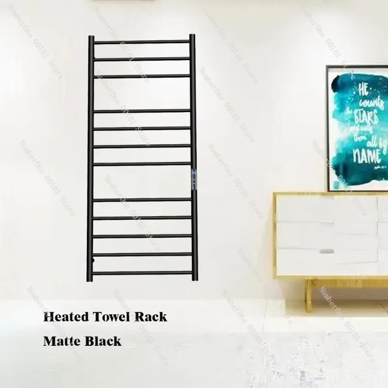 Carbon Fiber Electric Towel Rack Timing Heating Drying Rack Bathroom Towel Warmer for Hotel Home Constant Temperature
