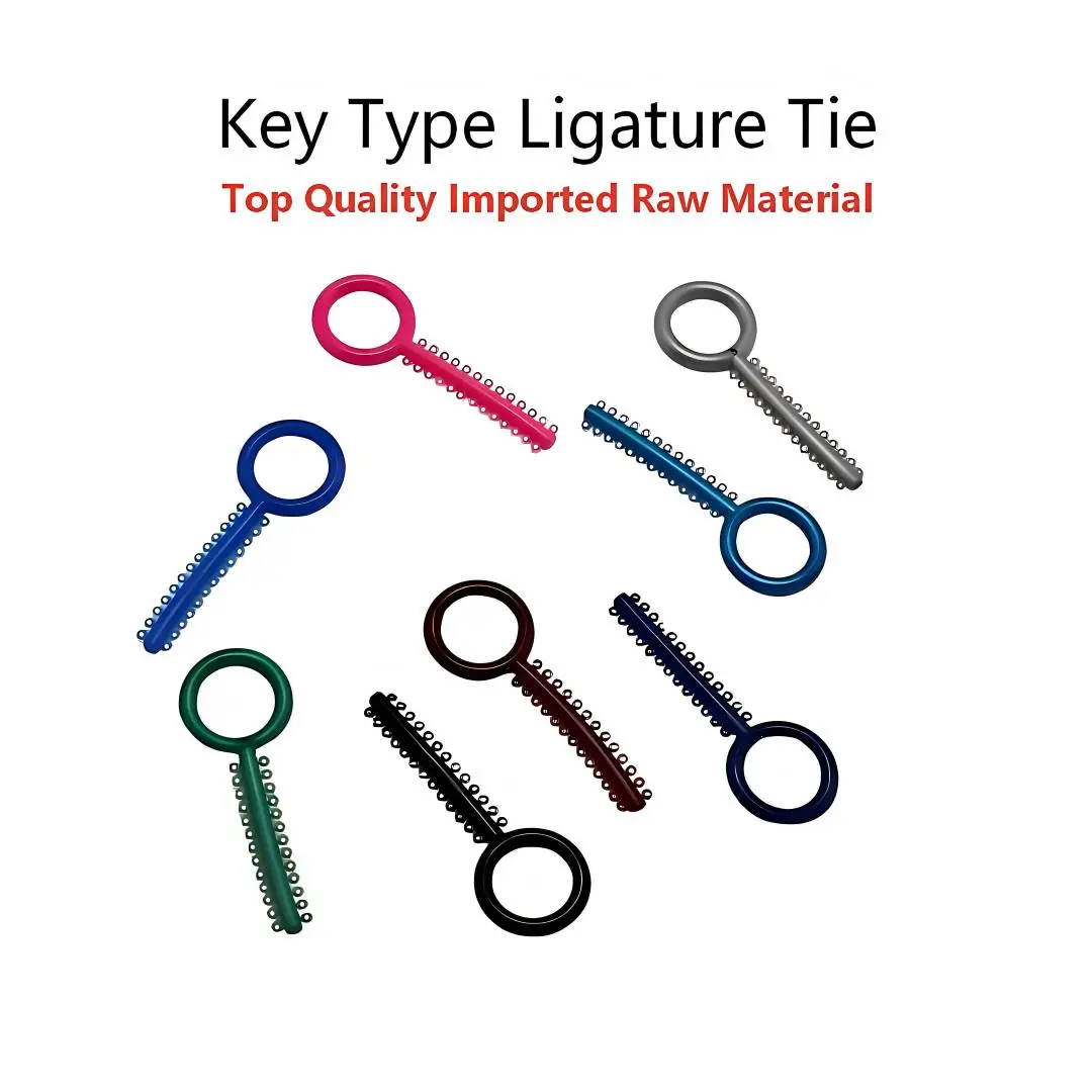 

40Sticks/Pack Key Type Orthodontic Dental Ligature Tie Top Quality Imported Raw Material（DenHrrs Dental Store）