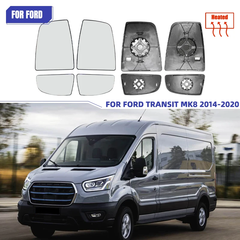 For Ford MK8 2014-2021 side door rearview mirror glass heated version