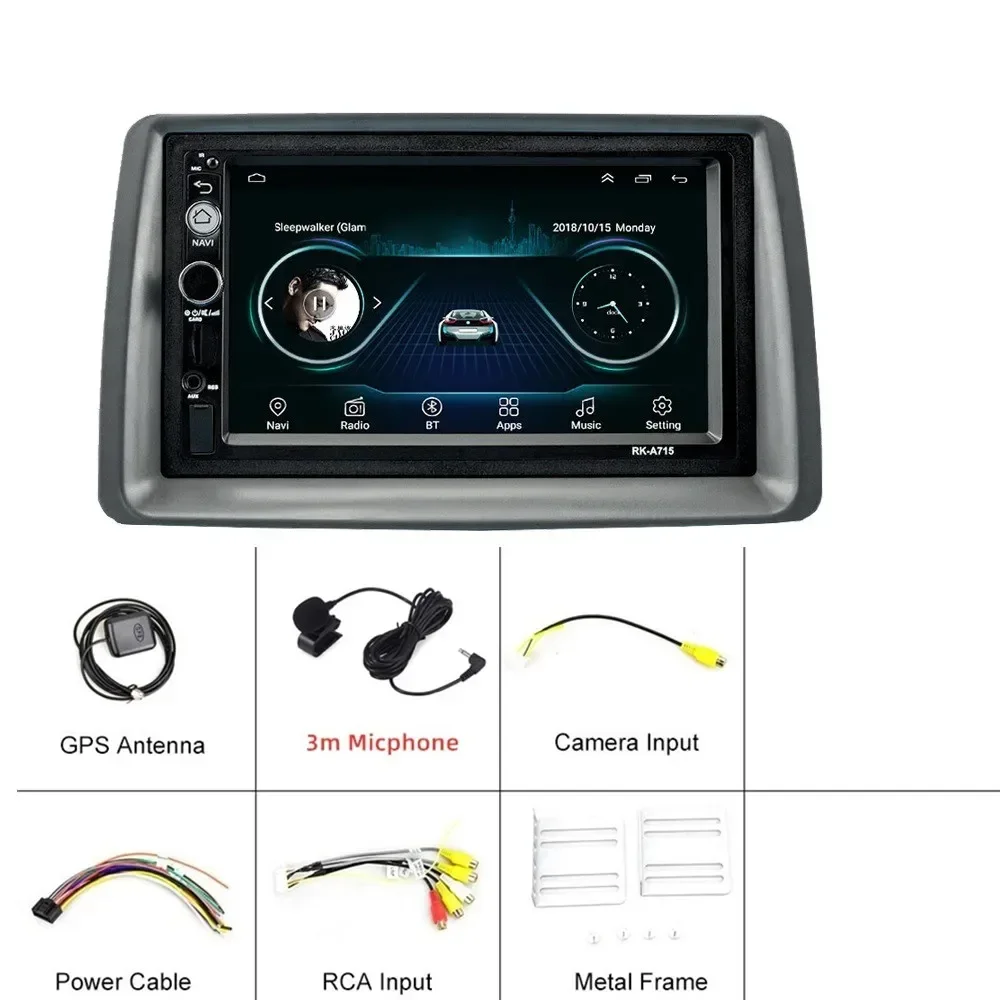 Dla FIAT Panda 2003-2012 Radio samochodowe 2 Din Android Odtwarzacz multimedialny Jednostka główna Nawigacja Autoradio Carplay Auto Car Stereo