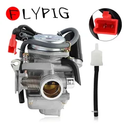 PD24J 24mm Carburetor for GY6 125cc 150cc Moped QMJ152 QMI157 Scooters Kazuma Redcat Taotao ATV Quad Dirt Bike Buggy Go kart