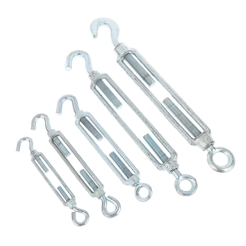 1Pc M6 M8 M10 M12 M14 Stainless Steel Adjust Chain Rigging Hooks Eye Turnbuckle Wire Rope Tension Device Line Oc Oo Cc Type