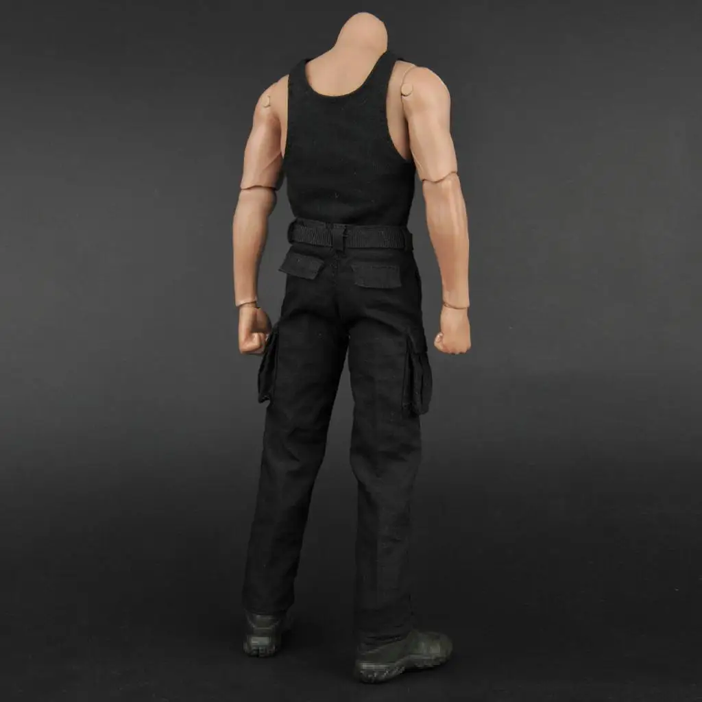 

1 6 Figure Clothes Vest Pants Outfit Cotton Material for 12 Inch Scale Action Figures