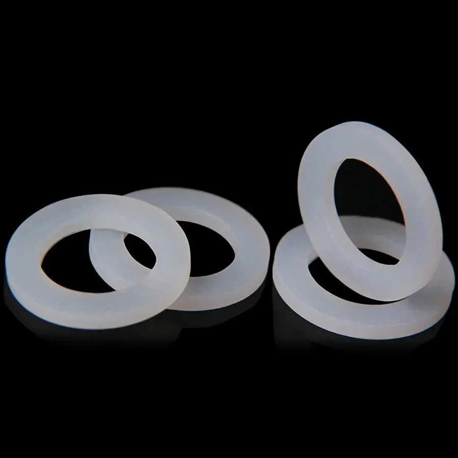 DN8/10/15/20/25/32/40 Silicone Gasket Flat Sealing Washer Spacer For 1/4\