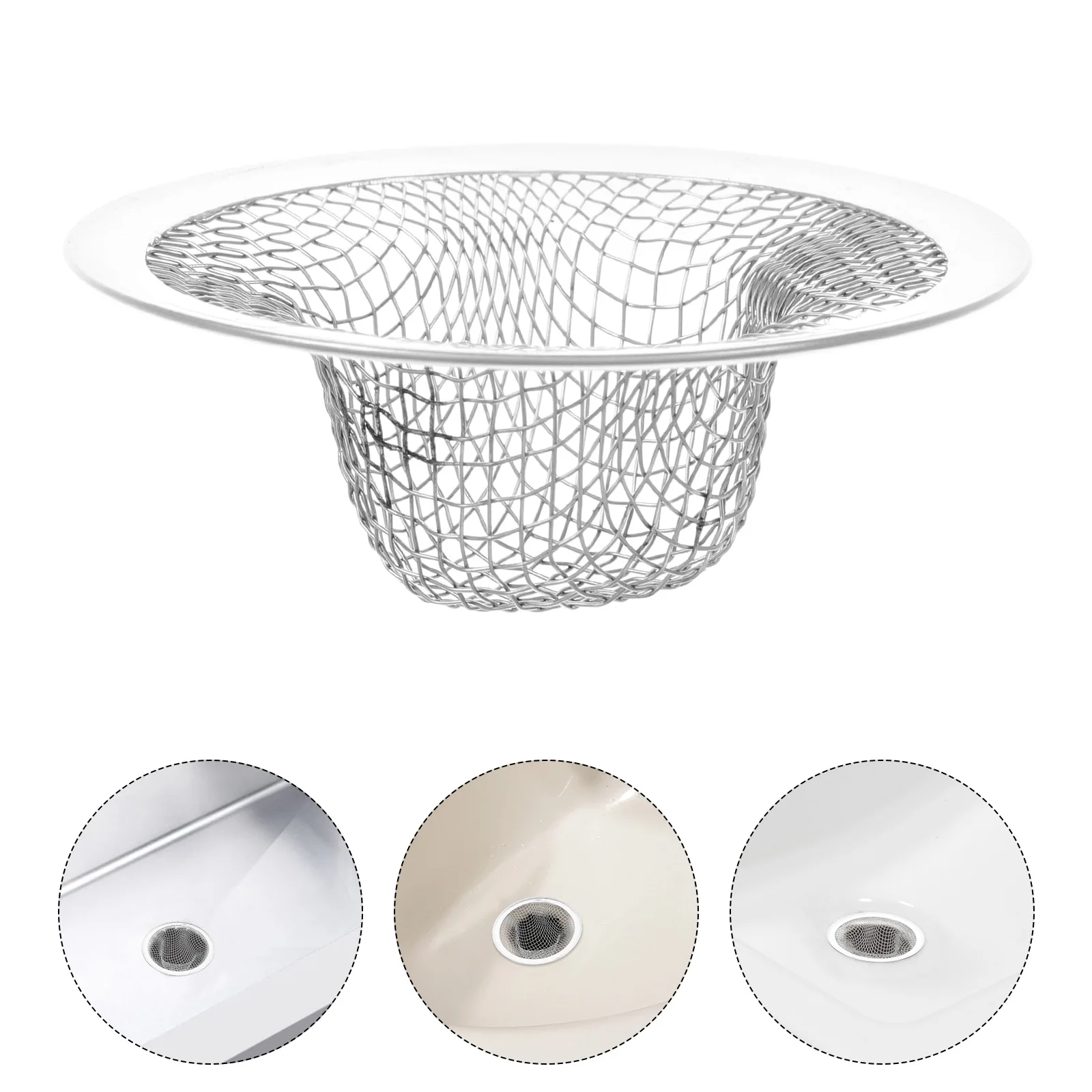 

Leakproof Durable Strainer Basket Kitchen Sink Tub Bath Mesh Filter Screen Hair Catcher Block Clogs Debrissink Strainer Bathroom