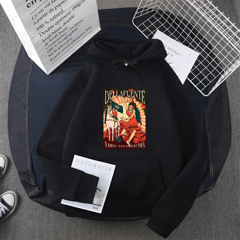 Dellafuente Fc hoodie Rap Tshirts Mens  hoodie Male Cartoon Tops Kawaii Clothes Unisex Fashion Clothing