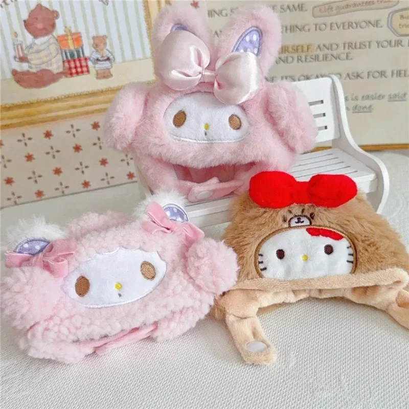 MINISO 15-17 سنتيمتر ل Labubu Dimoo دمية ميلودي Hellokitty Kuromi سينامورول بورين الملابس الكرتون أفخم قبعة الملابس والاكسسوارات #4