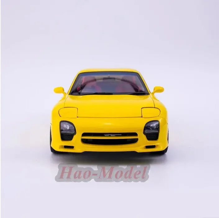 1:18 Dla MAZDA RX-7 SPEED PM FD3S Alloy Model samochodu Diecast Symulacja Zabawki Chłopcy Prezenty urodzinowe Hobby Wyświetlacz Ozdoby Żółty/Czerwony