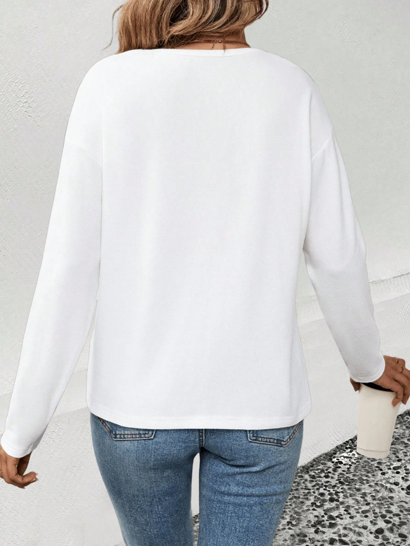 الخريف والشتاء الملابس النسائية الجديدة الحب المطبوعة الأزياء تنوعا الاتجاه الخامس الرقبة طويلة الأكمام #6