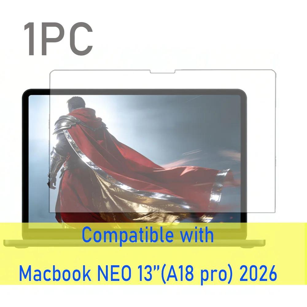 

Защитная пленка для экрана Macbook NEO 13'' (A18 pro) 2026 года, защитное стекло 9H, антипылевое, без пузырьков