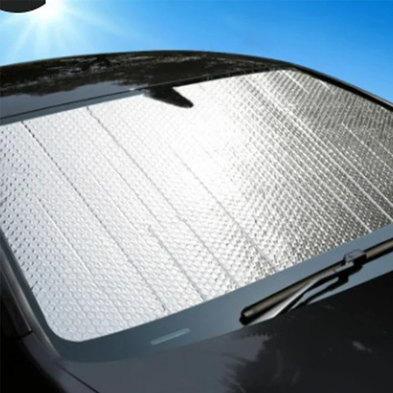 Pare-soleil universel pliable pour voiture, couverture de pare-brise, protection solaire UV, couvertures de pare-soleil éclairables