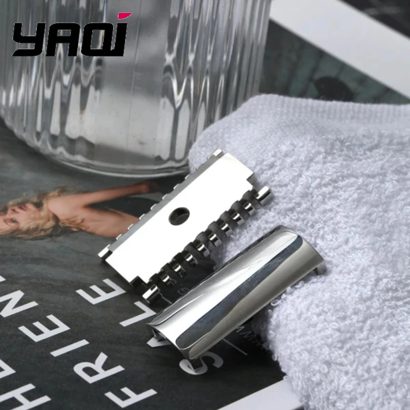 2026 YAQI 1.50 OC Sentinel Ssp Safety Razor Head for Men 316 Stainless Steel Polished Finish with 1.5mm Blade Gap
