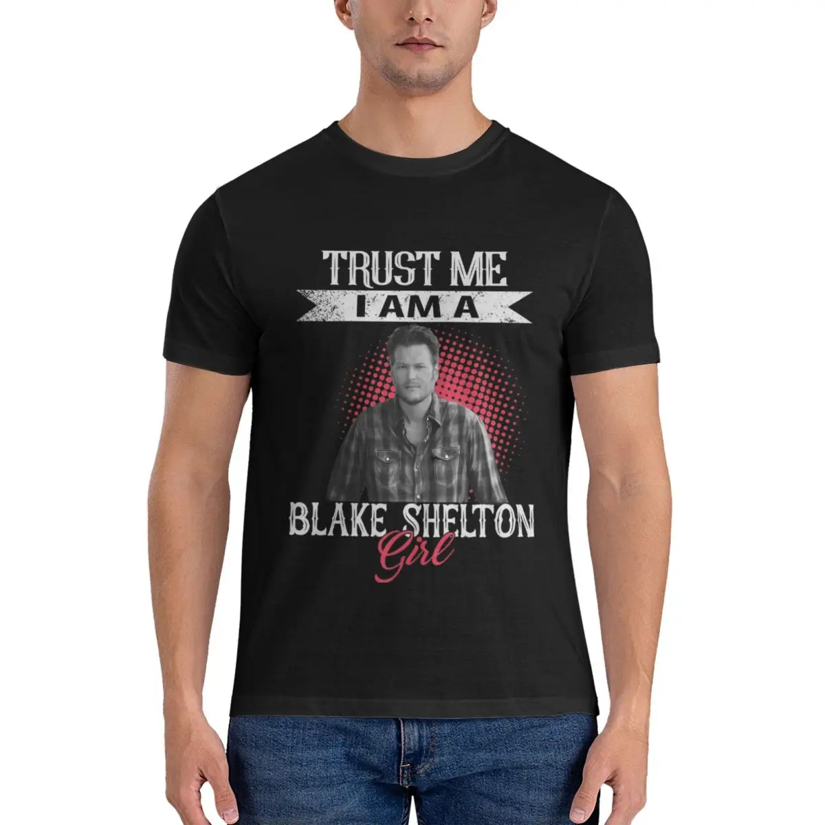 T-Shirt for Men Post Malone Featuring Blake Shelton Vintage Pure Cotton Tee Shirt Crewneck Short Sleeve T Shirt official-website