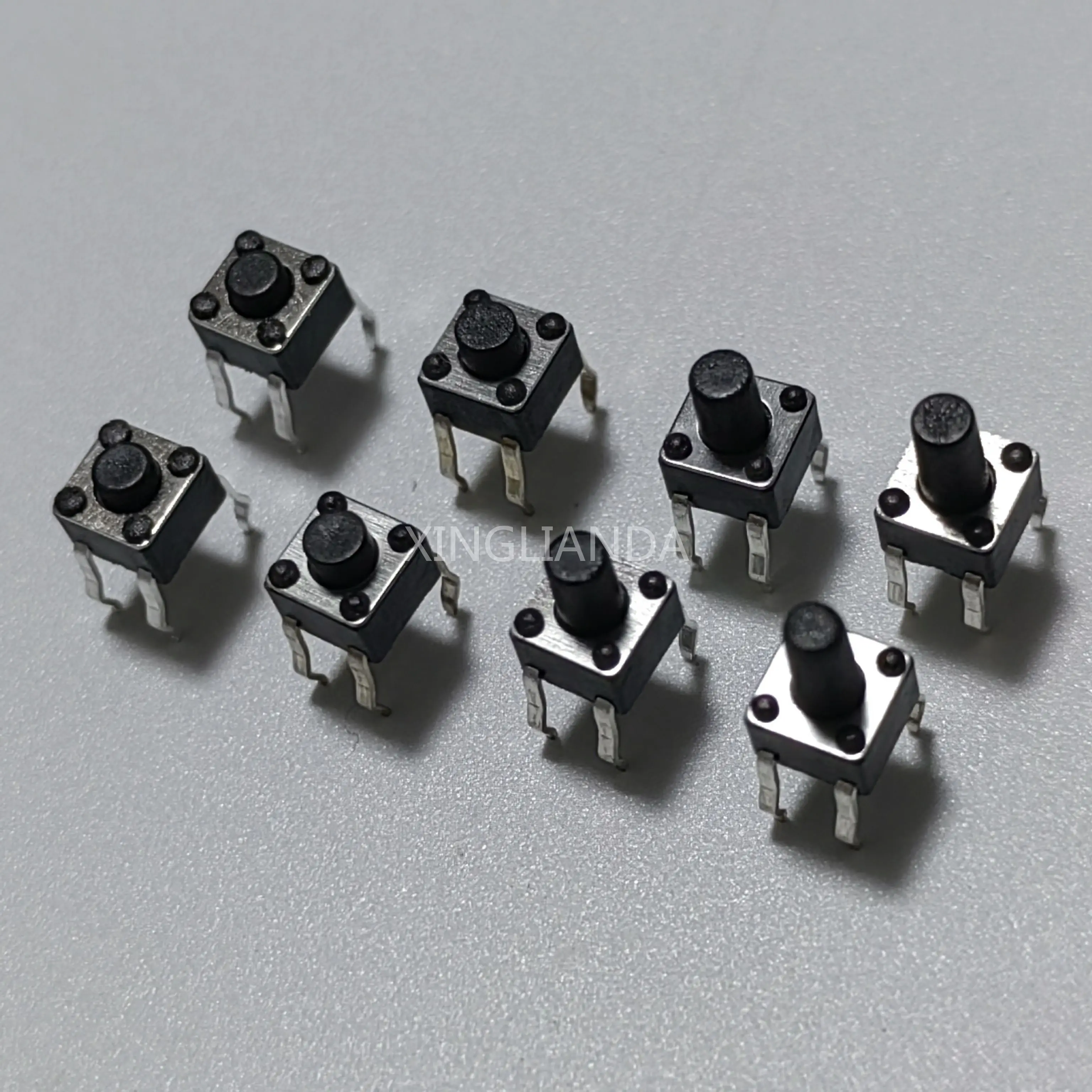 100PCS 4.5*4.5MM 4 Pin Tact Push Button DIP Micro Switch 4.5x4.5x3.8/4.3/5/6/7/8MM