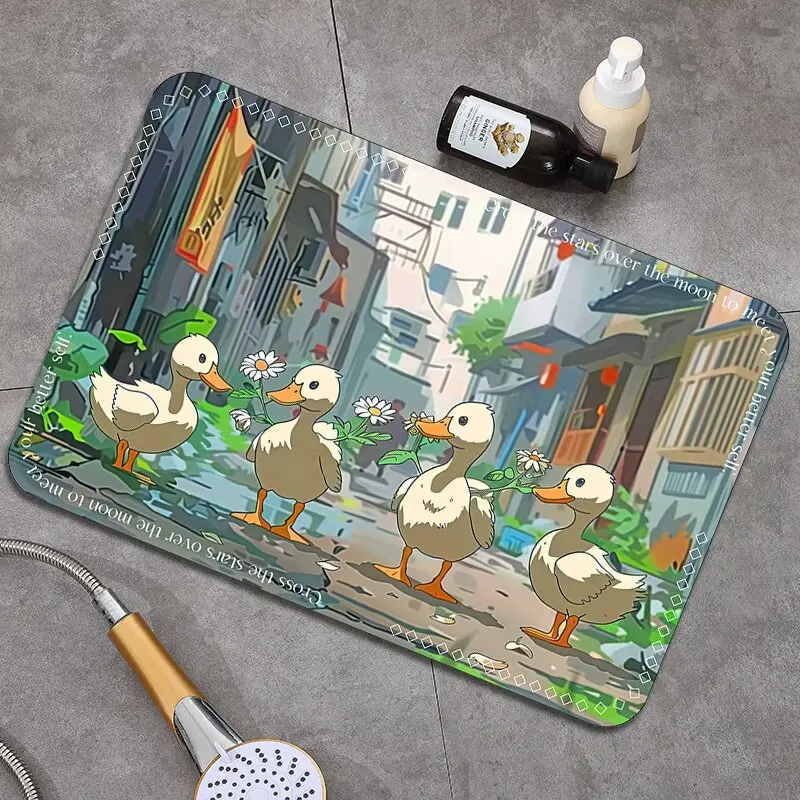 سجادة أرضية ناعمة ماصة لباب الحمام، سجادة أرضية المرحاض سريعة الجفاف، سجادة أرضية المرحاض غير قابلة للانزلاق #6