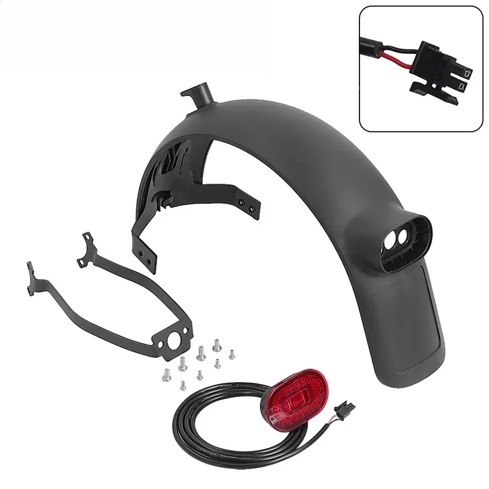 Fender With Rear Tail Light Brake TailLight Set for Xiaomi Electric Scooter MI4 Ultra Splash-Proof Fender Back Wing Accessories