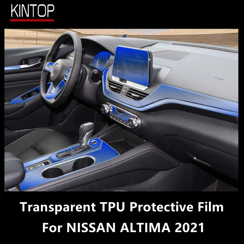 

For NISSAN ALTIMA 2021 Car Interior Center Console Transparent TPU Protective Film Anti-scratch Repair Film Accessories Refit