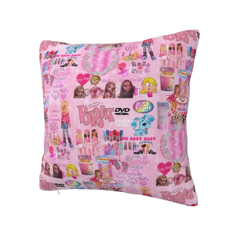 Bratz Doll Cushion Covers Cartoon Tv Movie Velvet Nordic Throw Pillow Case Living Room Decoration