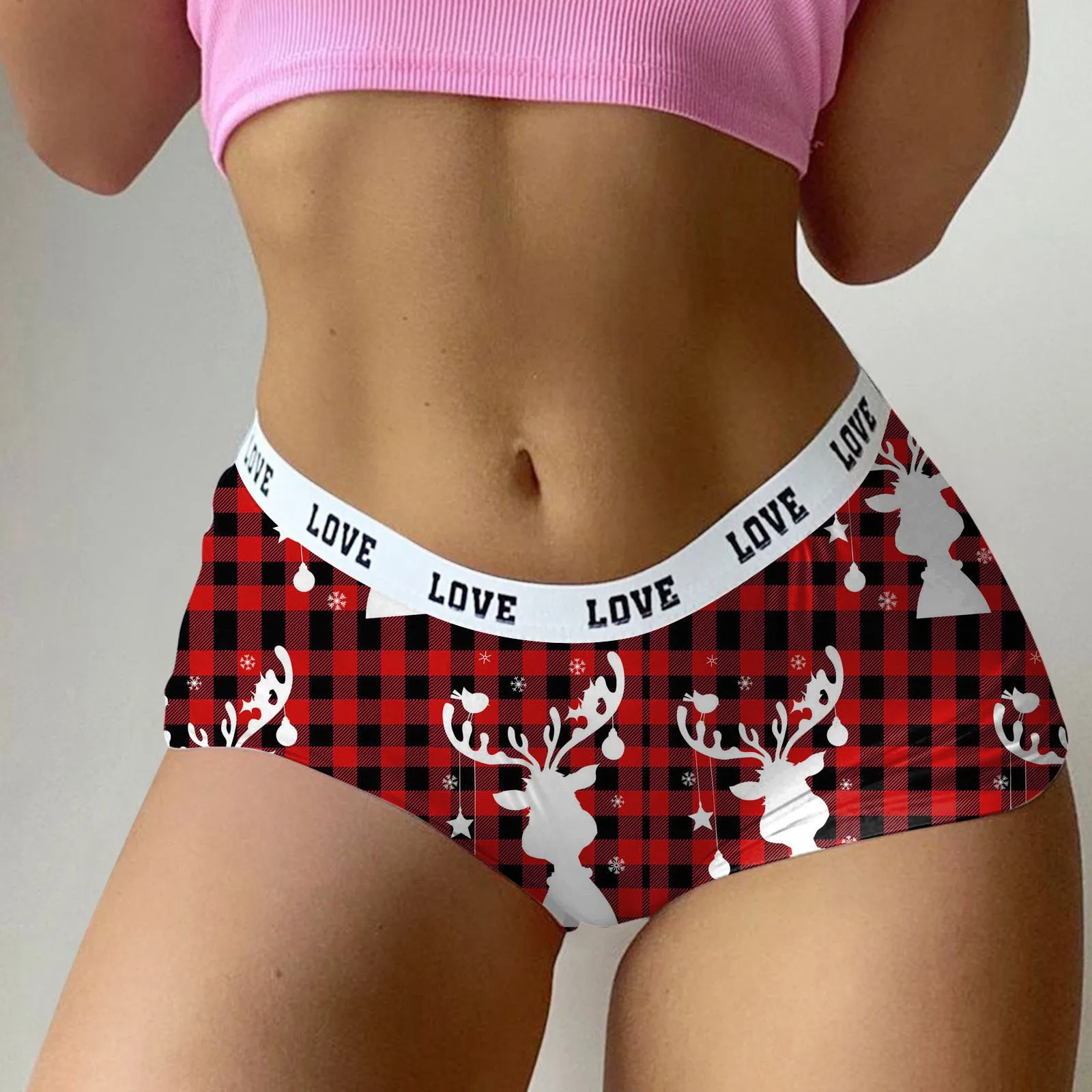 Valentine\'s Day Sweet Panties Women Breathable Underwear Comfort Cute Girls Briefs Ladies Seamless Lingerie